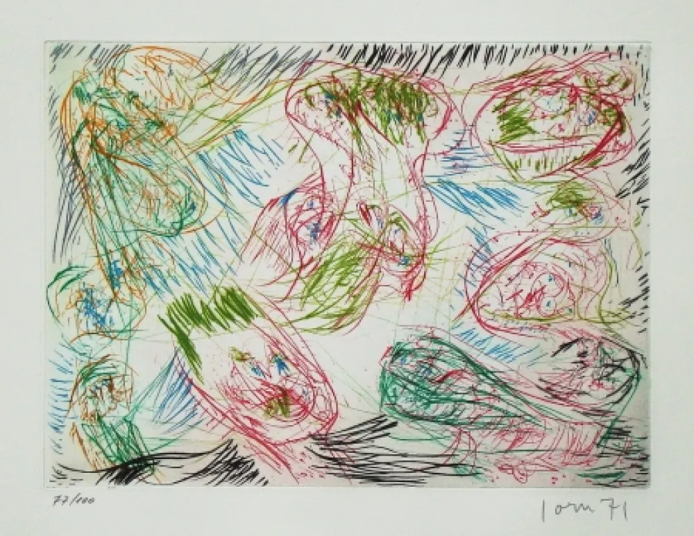 Ets En Aquatint Jorn - La sortie joyeuse