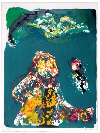 Lithografie Jorn - Liberté surveillée