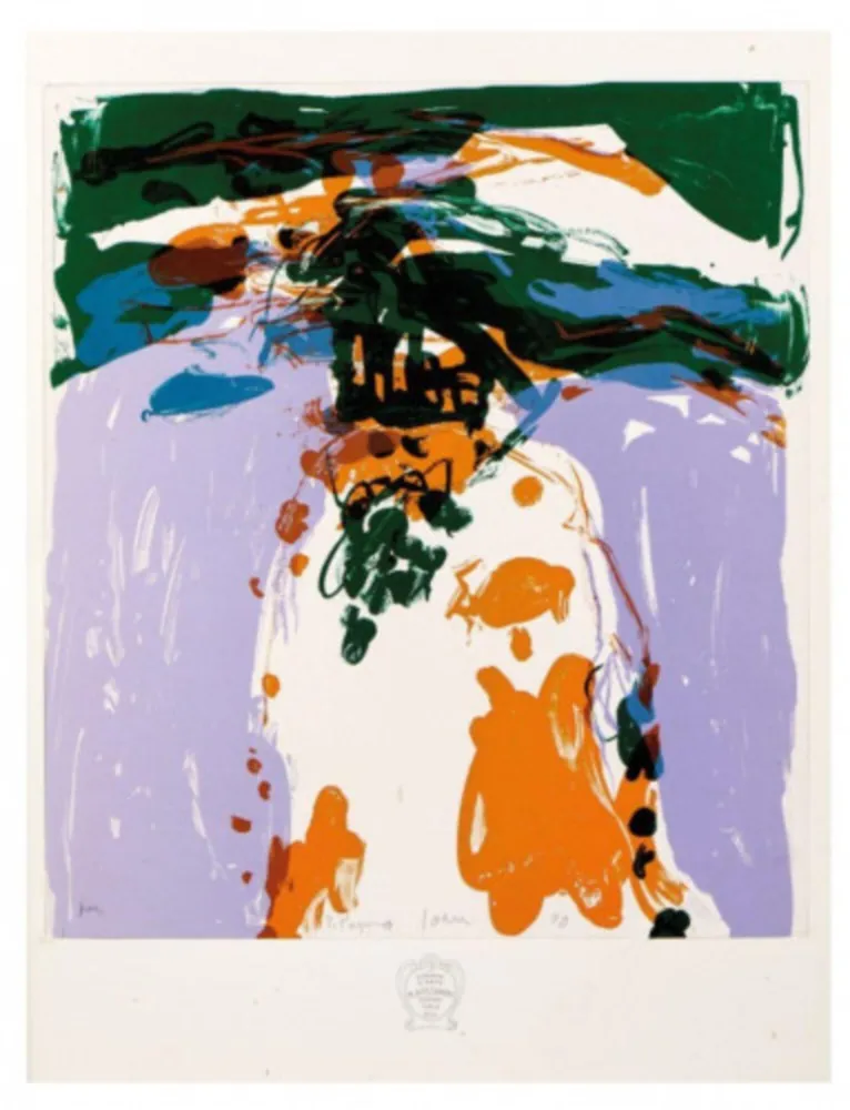 Lithografie Jorn - Lithographie couleur