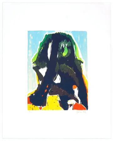 Lithografie Jorn - Nasabois - La laie qui se croit un sphinx