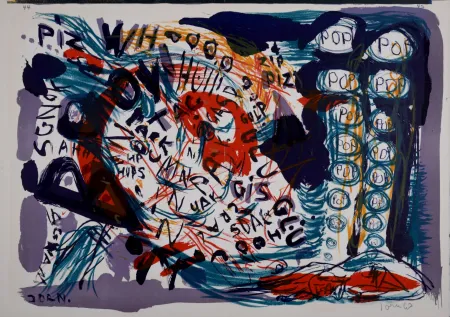 Lithografie Jorn - One Cent Life, 1964