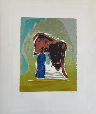 Houtsnede Jorn - Rideau Convolant