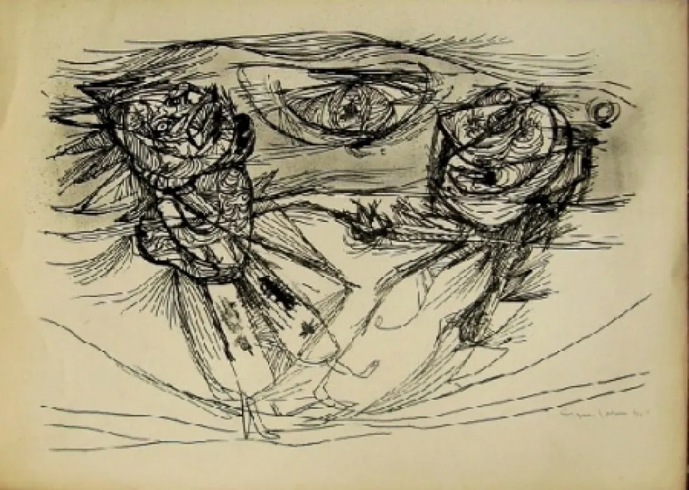 Lithografie Jorn - Sans titre 