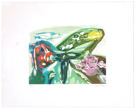 Houtsnede Jorn - Survol du plaisir 