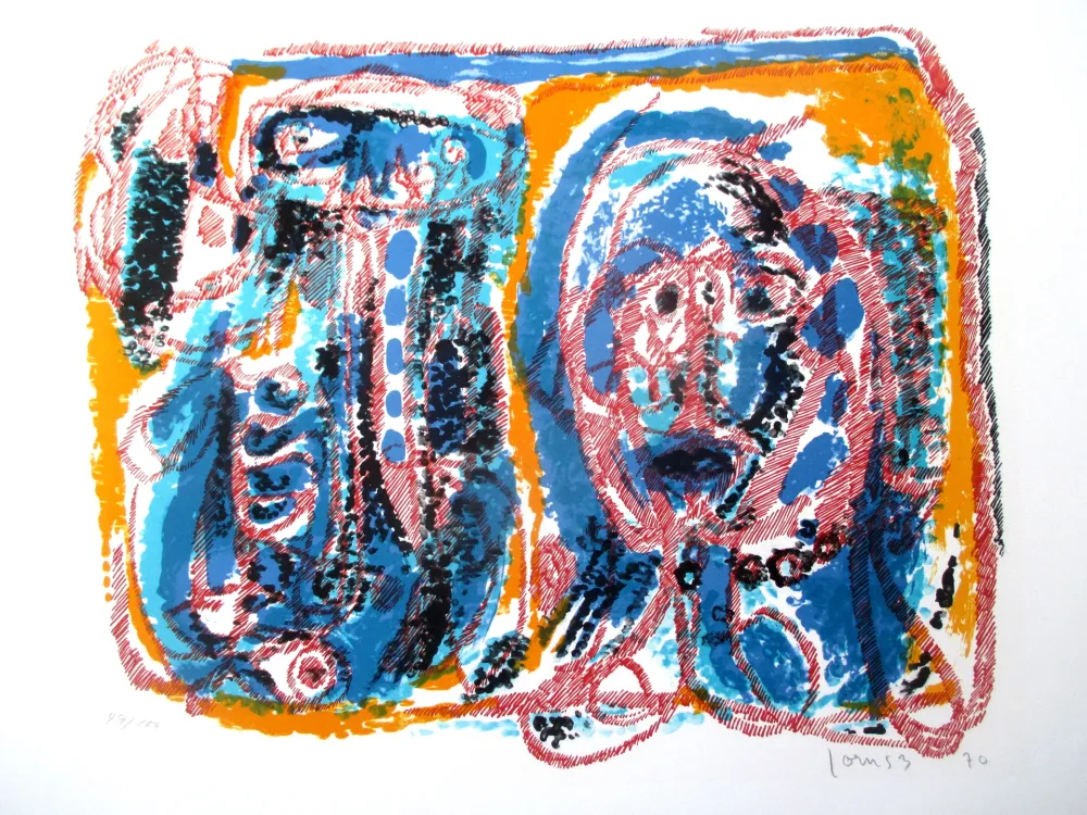 Lithografie Jorn - Tendresse Ratée