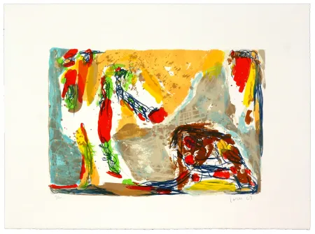 Lithografie Jorn - Trop tôt