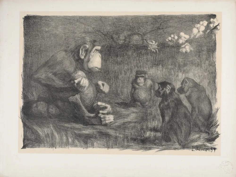 Lithografie Jouve - Le Jugement de Pâris, 1897