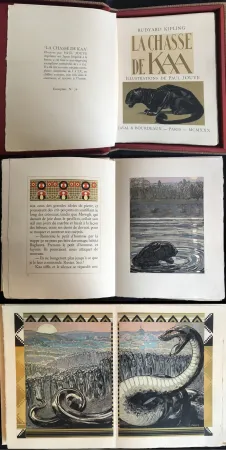Geïllustreerd Boek Jouve - Rudyard Kipling : LA CHASSE DE KAA. Illustrations de Paul Jouve (1930)