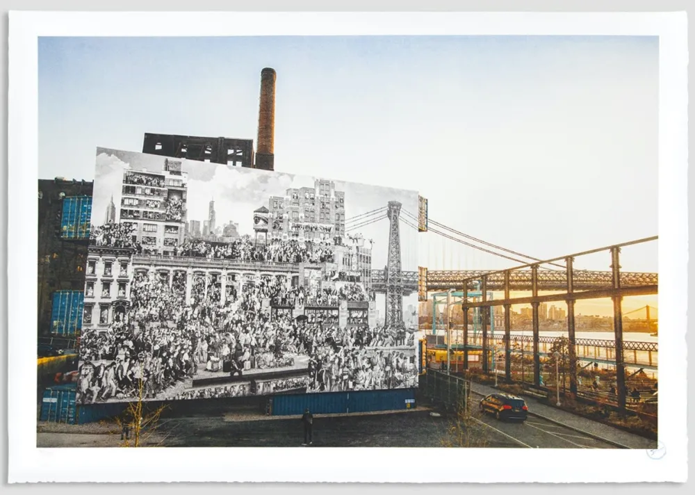 Lithografie Jr - The Chronicles of New York City, Domino Park, USA, 2020