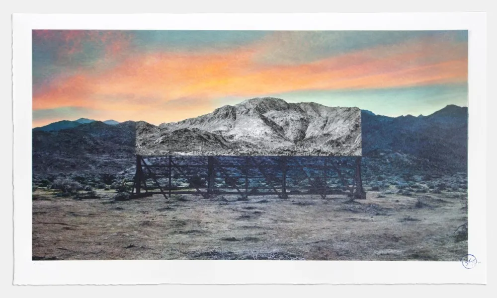 Lithografie Jr - Trompe l'oeil, Death Valley, Billboard, March 4, 2017