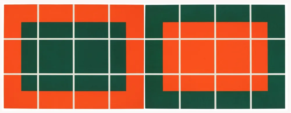 Houtsnede Judd - Untitled; two prints (Schellmann 263-264)