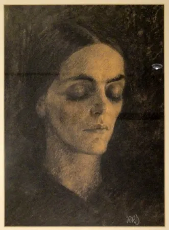 Geen Techniek Junghanns - Weiblicher Kopf (Mary Wigman)