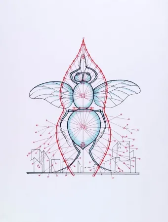 Zeefdruk Kabakov - Untitled