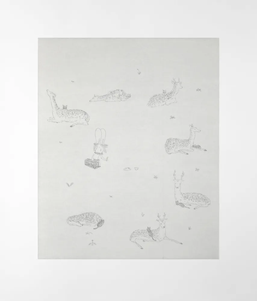 Gravure Kaga - Catching of the 7 wild black cats