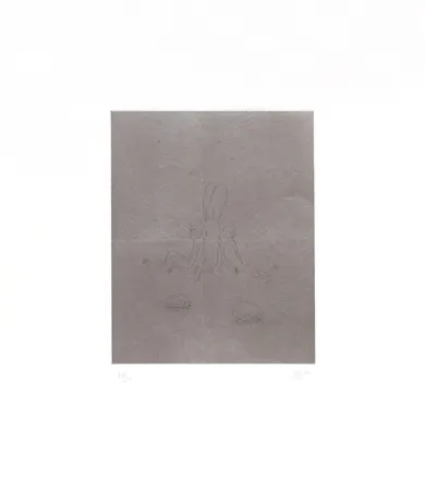 Gravure Kaga - Four sleepers with monkeys