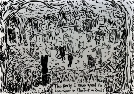 Lithografie Kaga - The party I never went to...
