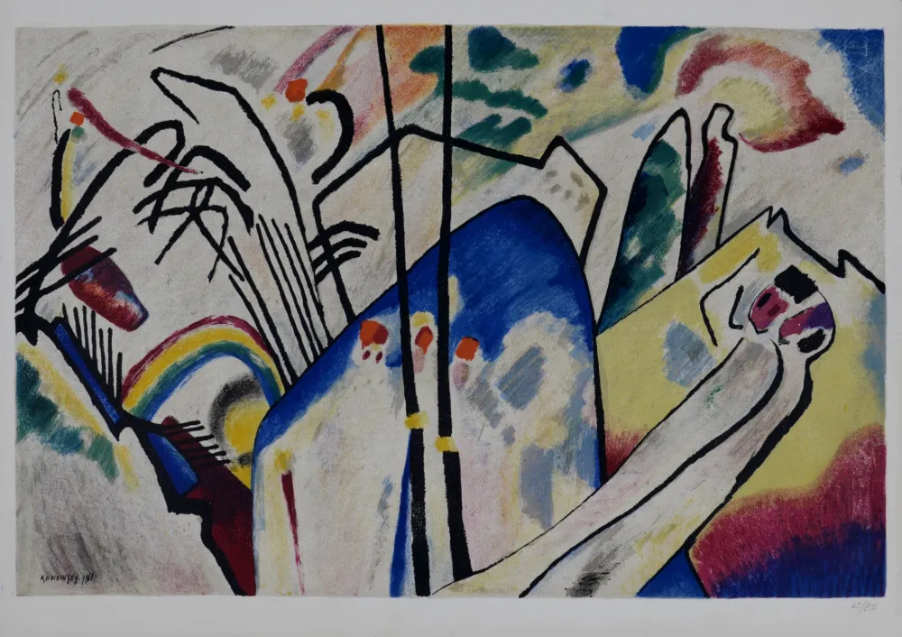 Lithografie Kandinsky (After) - Composition IV, circa 1955
