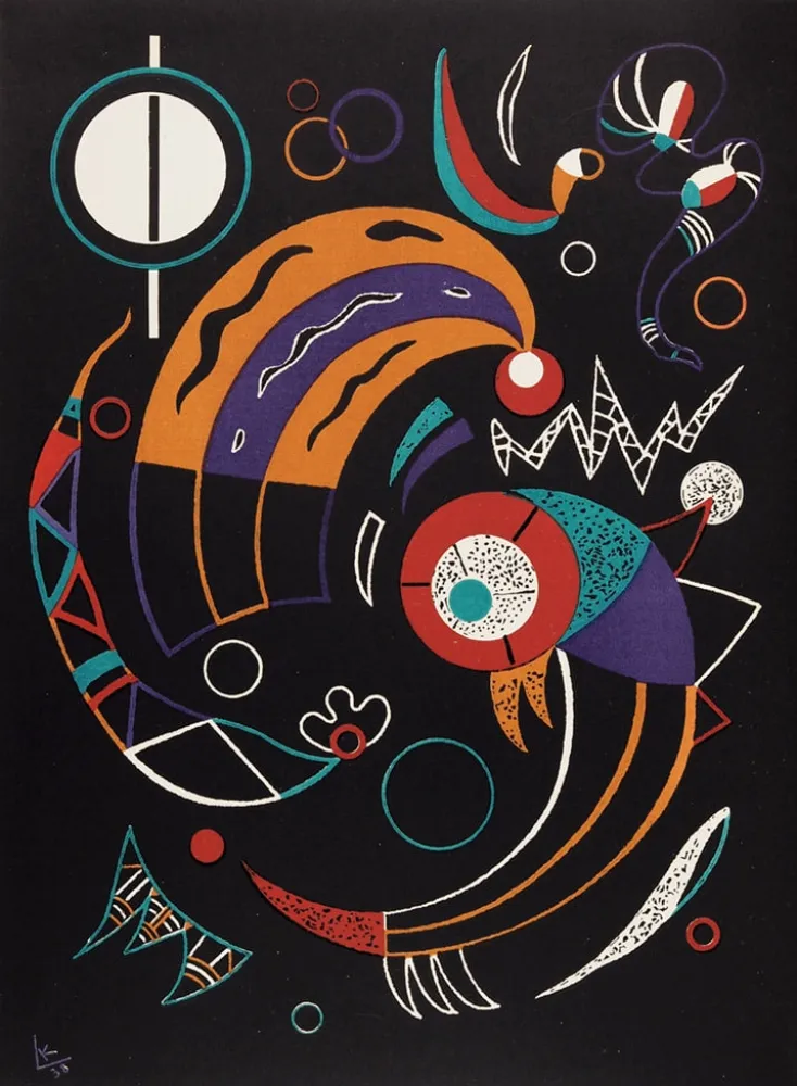 Lithografie Kandinsky - Comètes