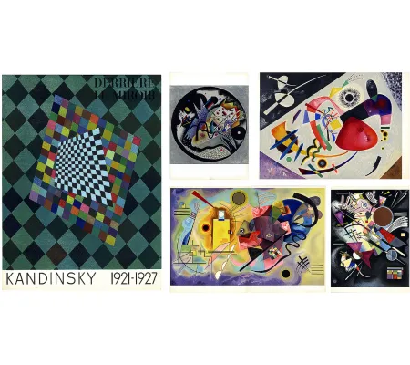Geïllustreerd Boek Kandinsky - DERRIÈRE LE MIROIR N° 118. KANDINSKY 1921-1927 avec 5 lithographies en couleurs (1960)