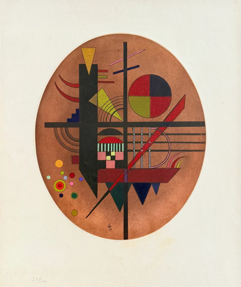 Ets En Aquatint Kandinsky - Intime Mitteilung (Message intime)