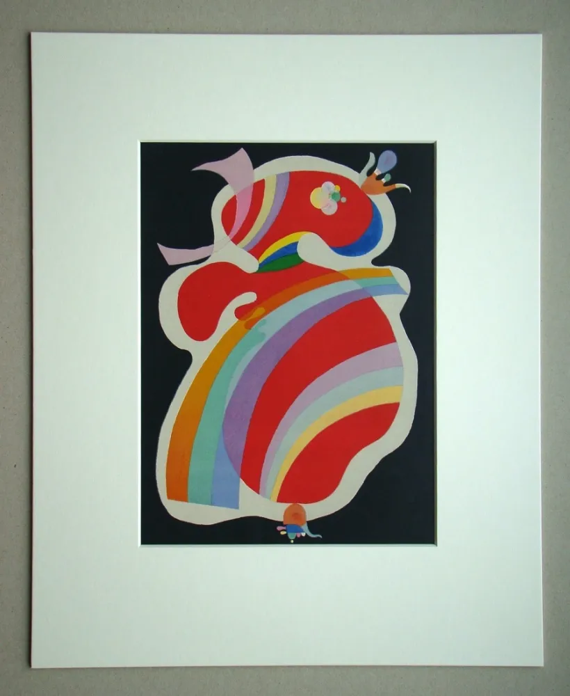Lithografie Kandinsky - La Forme Rouge - 1938