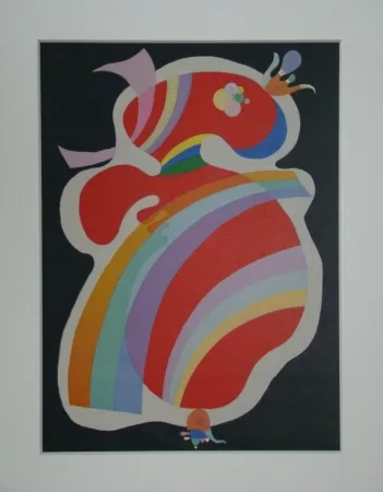 Lithografie Kandinsky - La forme rouge, 1938