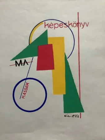 Zeefdruk Kassak - Képeskönyv (