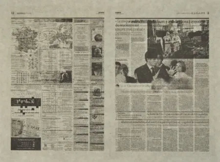 Lithografie Kassay - Untitled 5/7 (Le Monde)