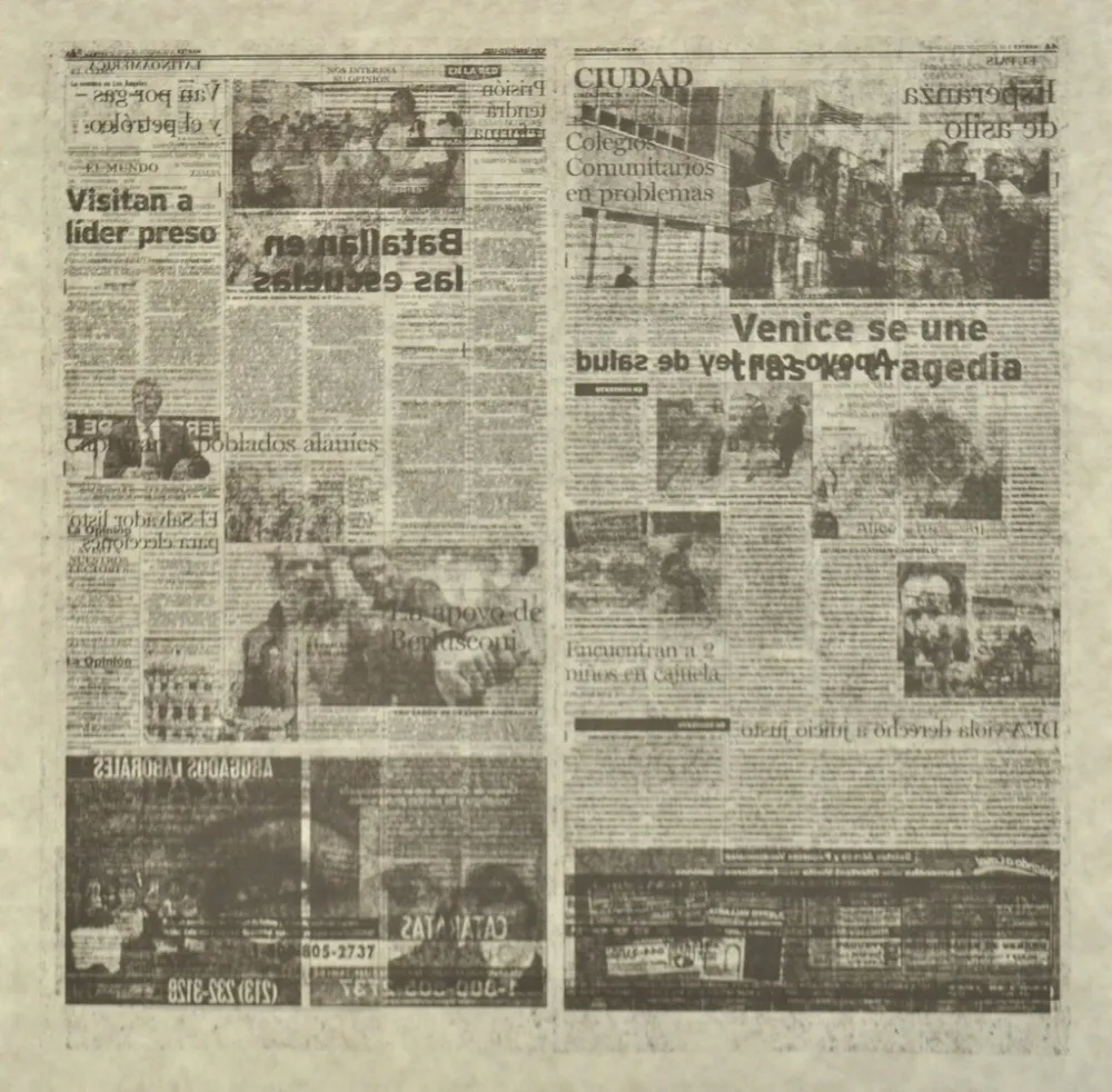 Lithografie Kassay - Untitled 5/8 (La Opinión)