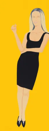 Ets En Aquatint Katz - Black Dress - Yvonne