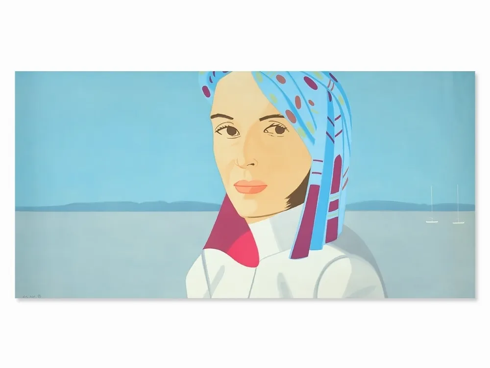 Ets En Aquatint Katz - Blue Hat