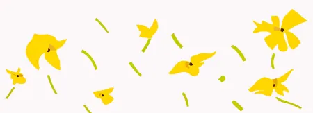 Houtsnede Katz - Flowers in the Wind