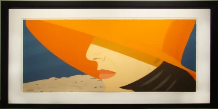 Zeefdruk Katz - Orange Hat