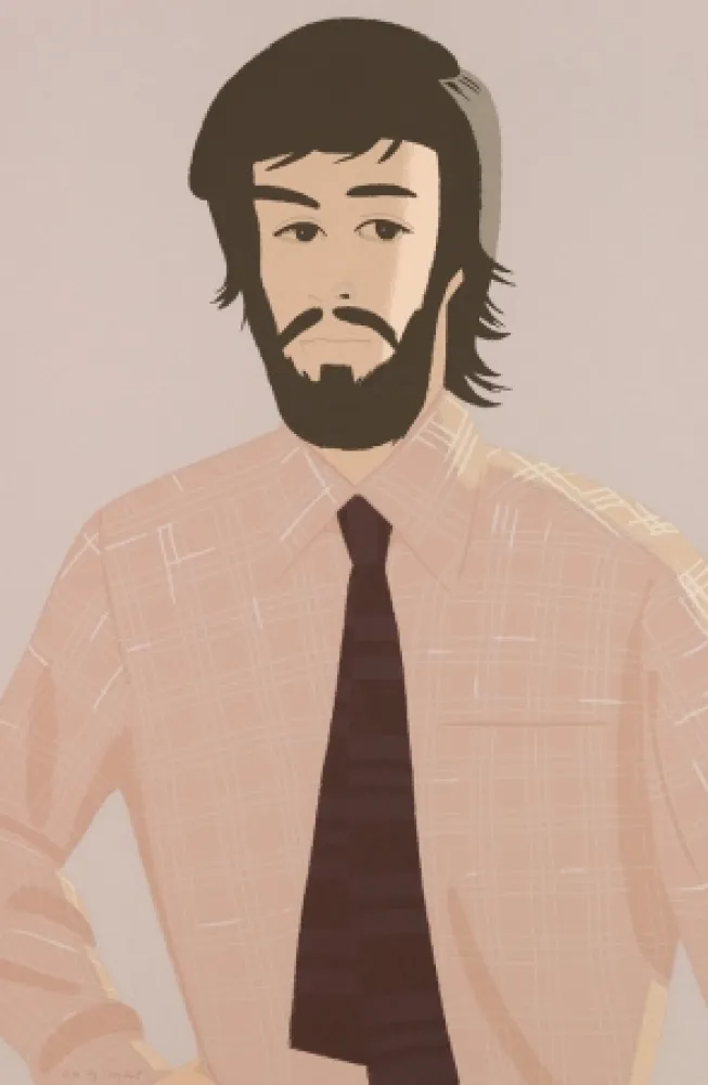 Zeefdruk Katz - Plaid Shirt I