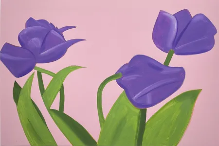 Zeefdruk Katz - Purple Tulips 1