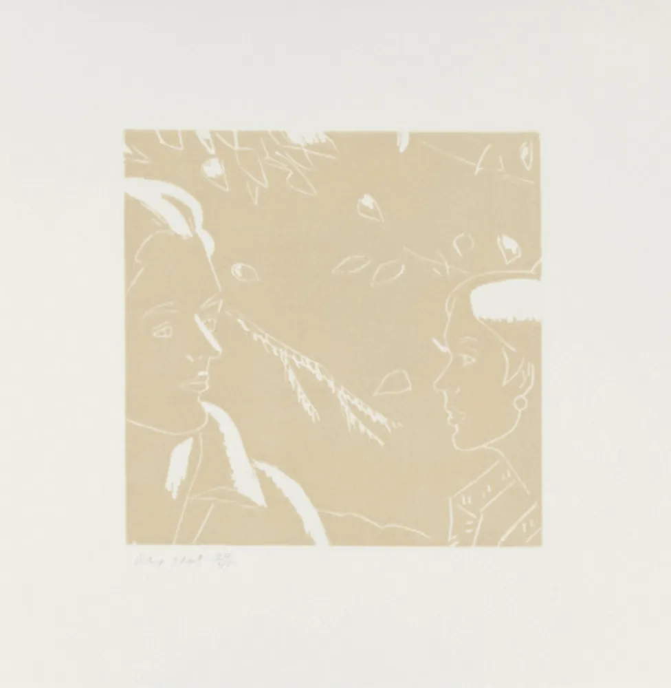 Houtsnede Katz - Rackstraw and Peggy (from a Tremor in the Morning)