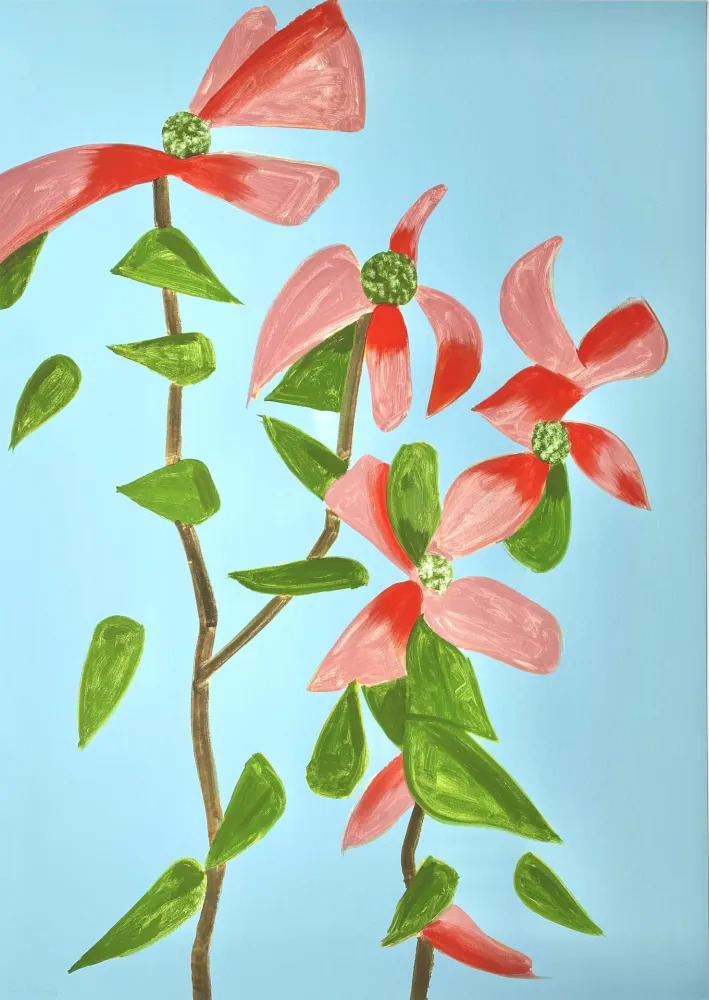 Zeefdruk Katz - Red Dogwood 2