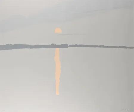 Zeefdruk Katz - Sunset, Lake Wesserunsett I