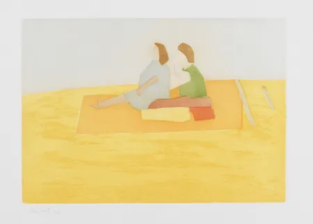 Aquatint Katz - Untitled (Flying Carpet