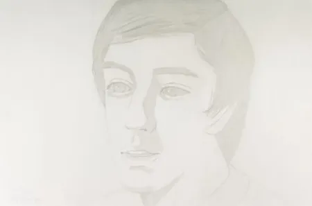 Ets En Aquatint Katz - Vincent with Open Mouth