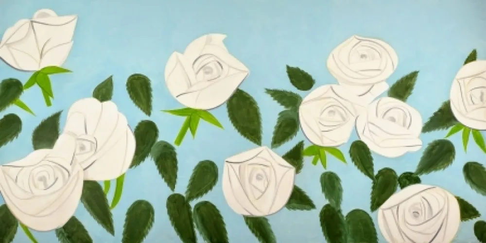 Lithografie Katz - White Roses