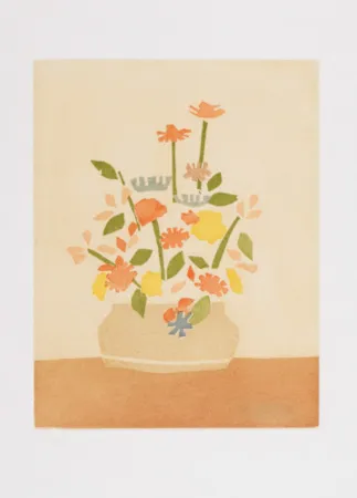 Aquatint Katz - Wildflowers in Vase