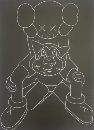 Zeefdruk Kaws - Companion vs Astroboy
