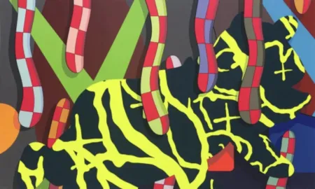 Zeefdruk Kaws - Far Far Down