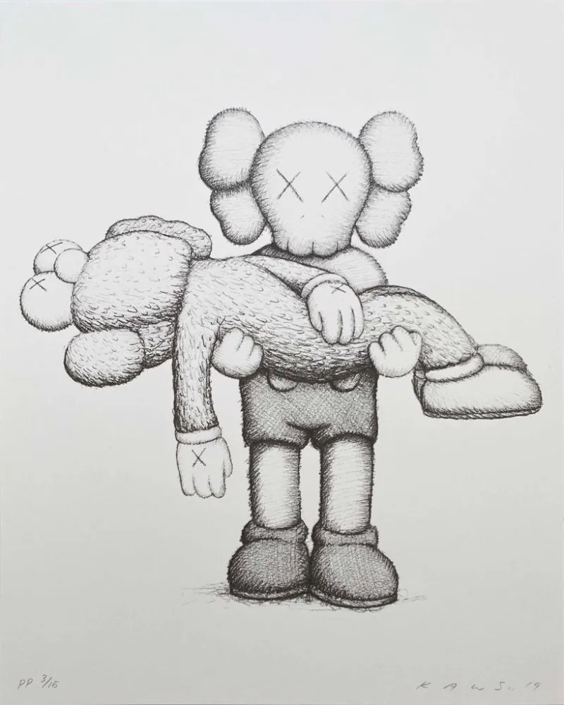 Zeefdruk Kaws - Gone