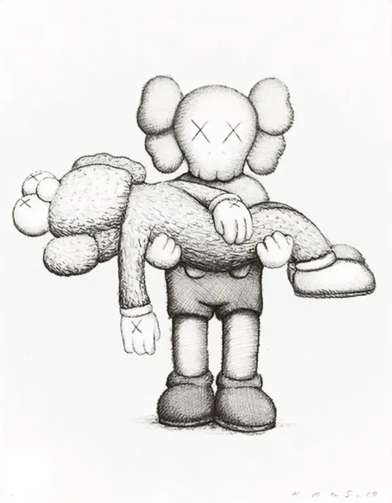 Zeefdruk Kaws - Gone