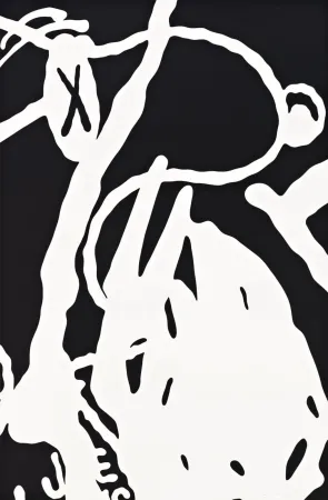 Zeefdruk Kaws - Man's Best Friend #9