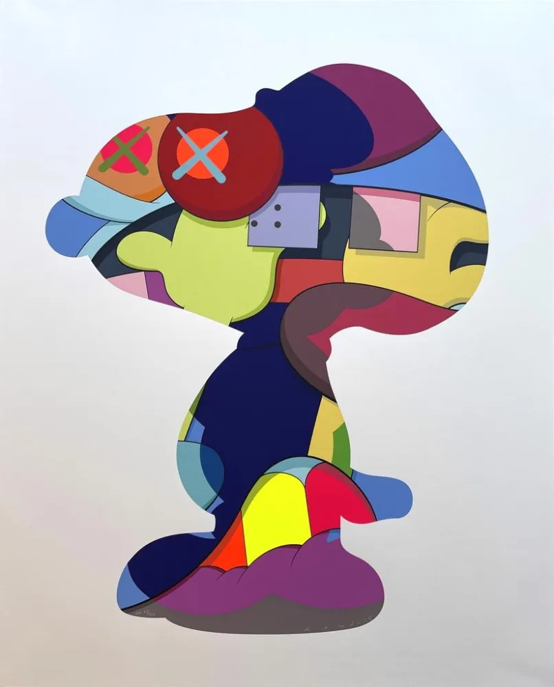Zeefdruk Kaws - No One's Home