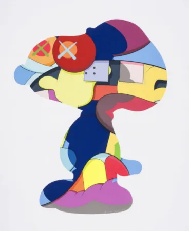 Zeefdruk Kaws - No One's Home