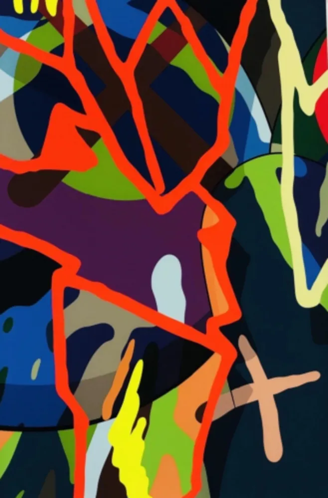 Zeefdruk Kaws - Tension No. 3